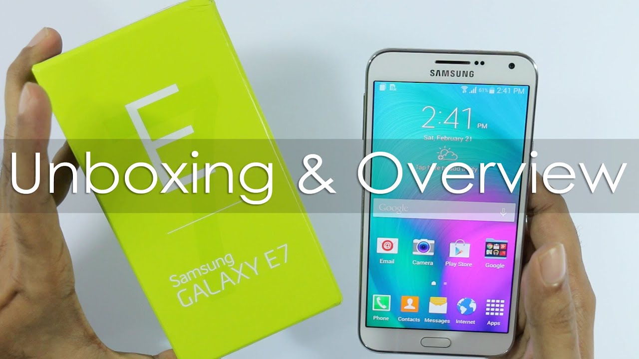 Samsung Galaxy E7 Unboxing & First Looks