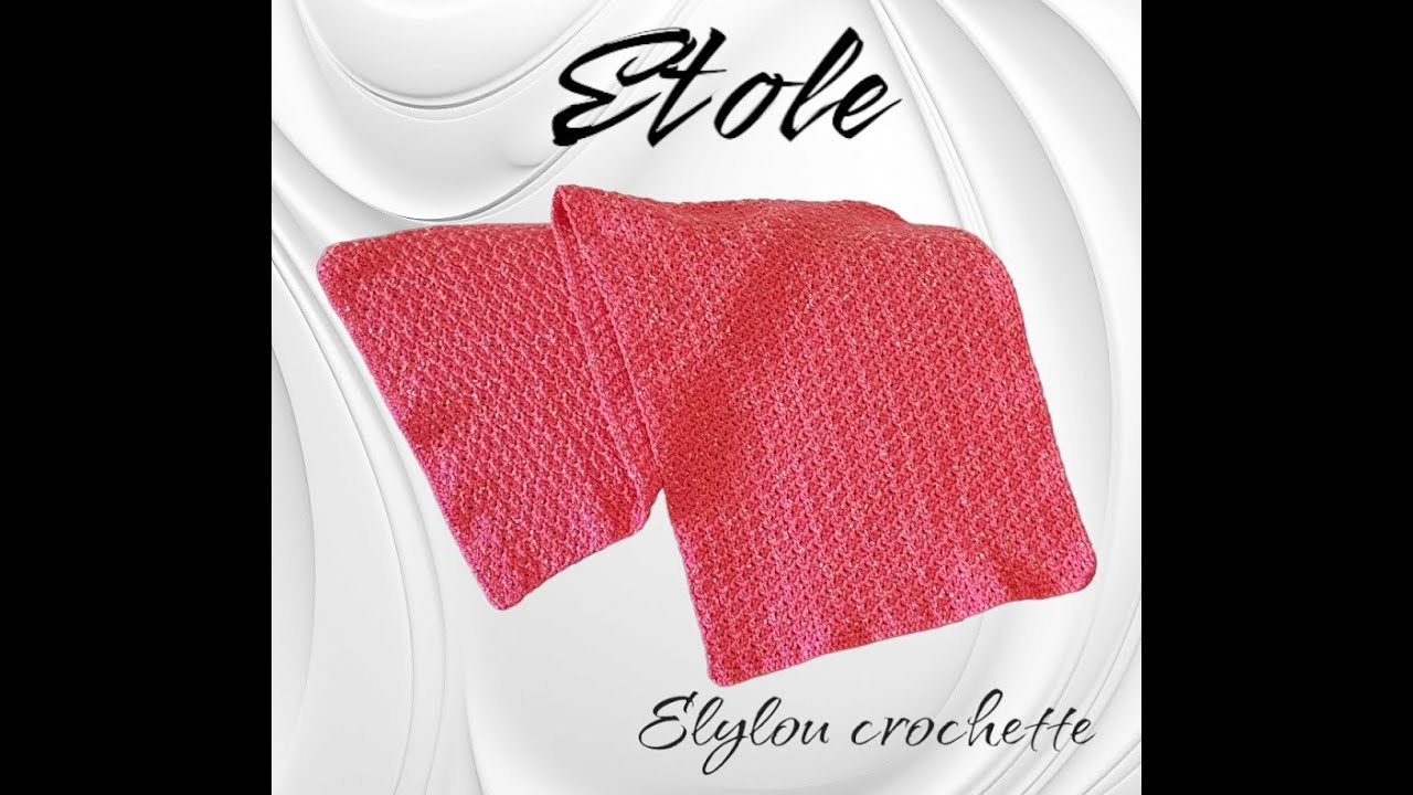 Comment faire une étole ou une écharpe facile au crochet !#elyloucrochette