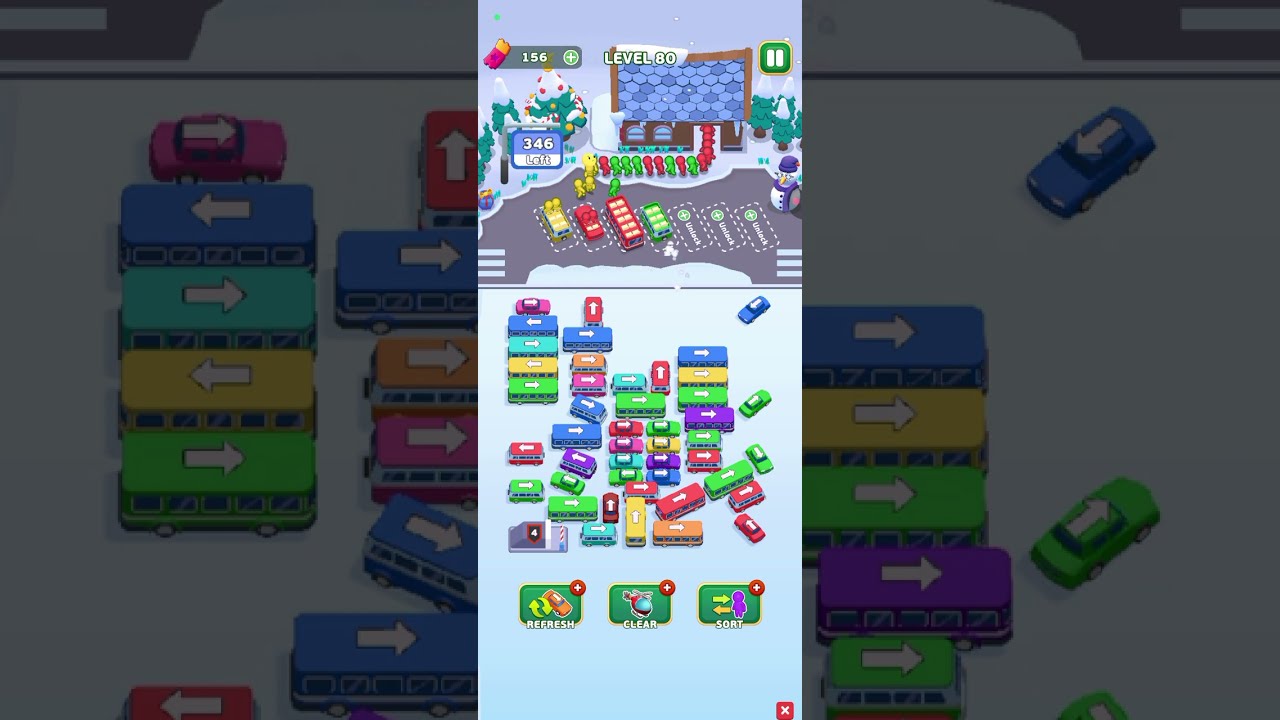 79-80 Level bus Escape Traffic jam game 2025