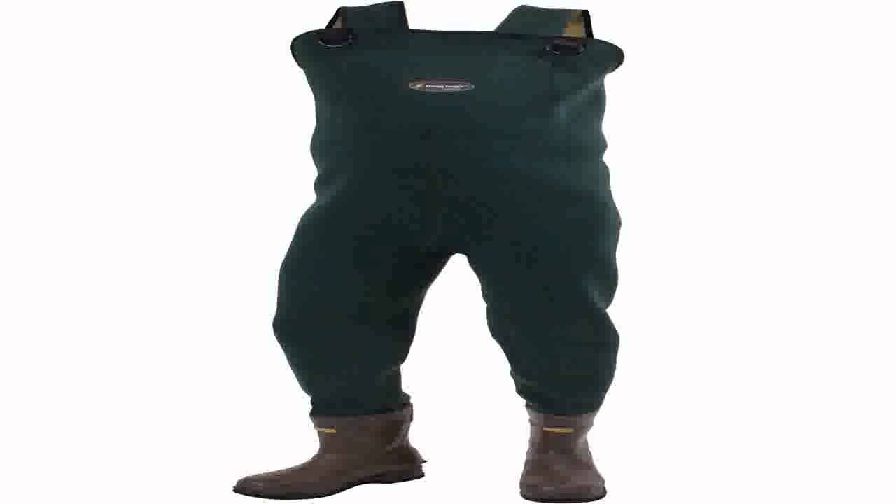 Frogg Toggs Mens Cascades 2 ply Bootfoot Chest Waders Mallard Green GREEN 1