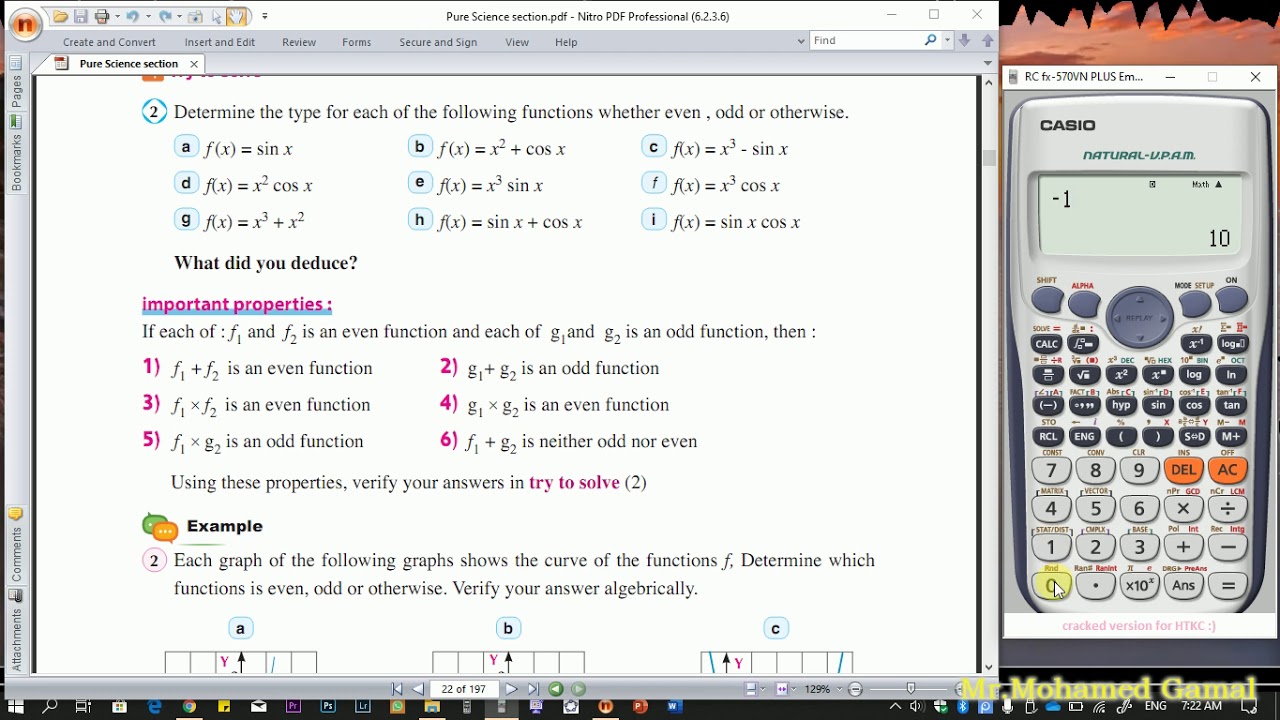 Even or Odd Or Otherwise by calculator