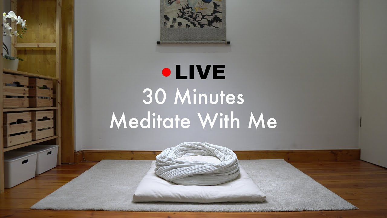 30 Minutes Meditate With Me | Background Noise | No Music
