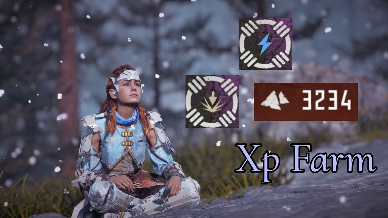 Xp Farm horizon zero dawn / قلچ لفل و موارد مع تالزمن اسلحه هورايزن زيرو داون