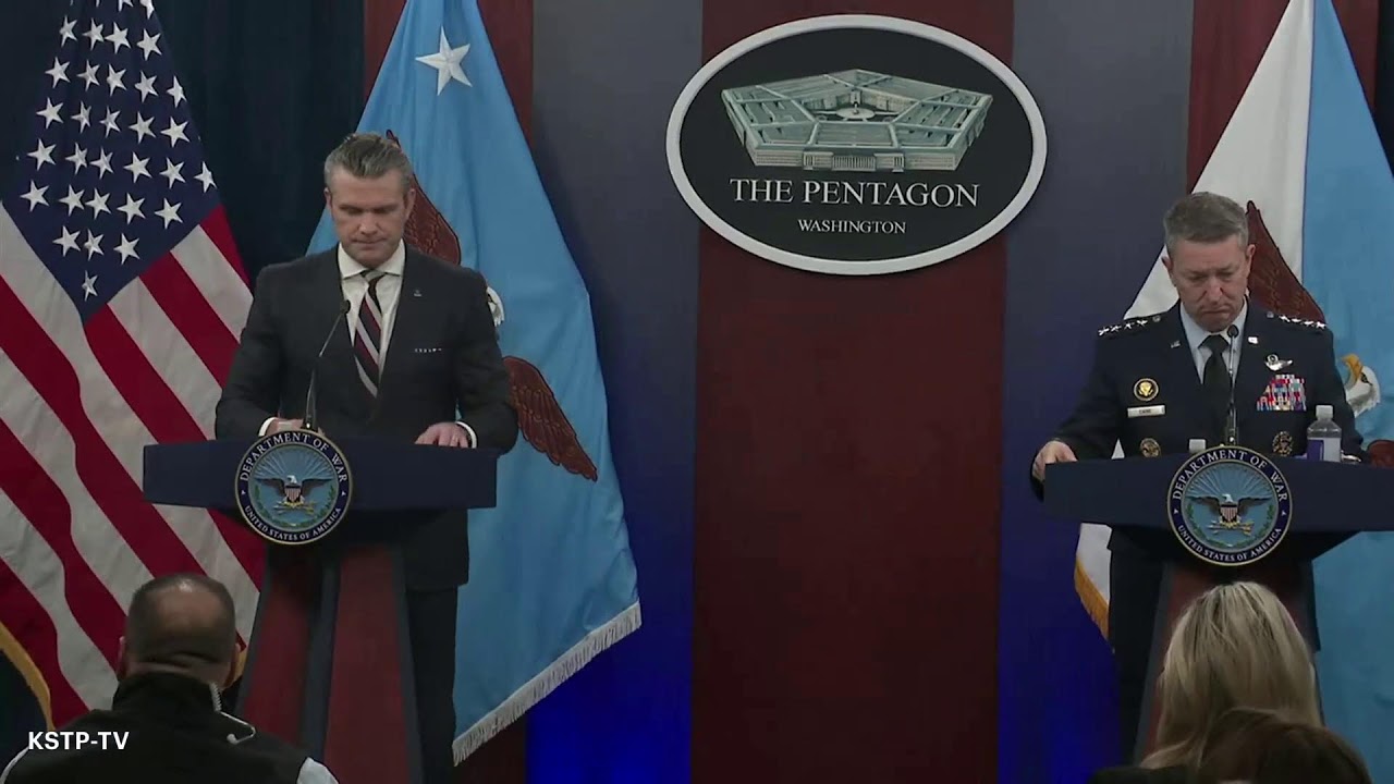 WATCH: Hegseth, Pentagon leaders provide update on war with Iran