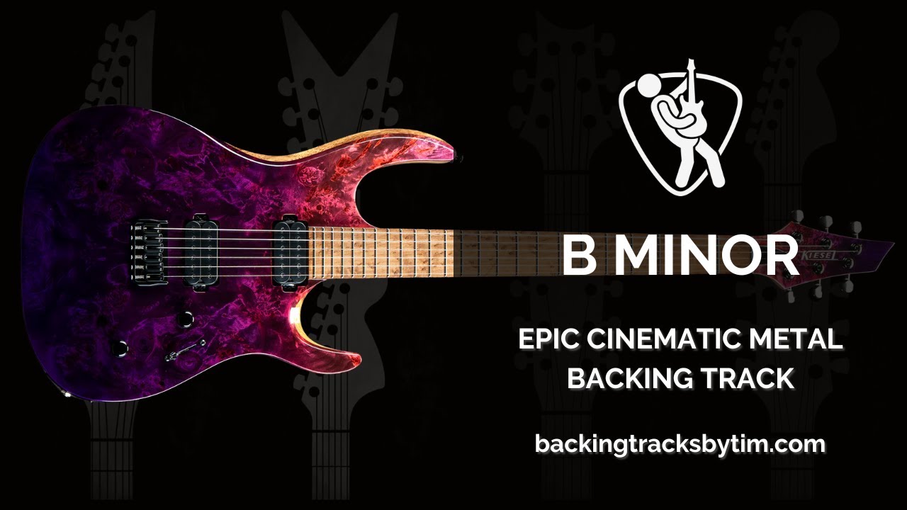 Epic Cinematic Metal Backing Track in B Minor | 78 BPM