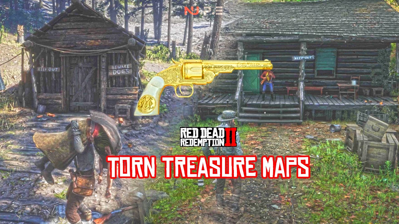 RDR2 -  torn treasure map / gameplay EP.166