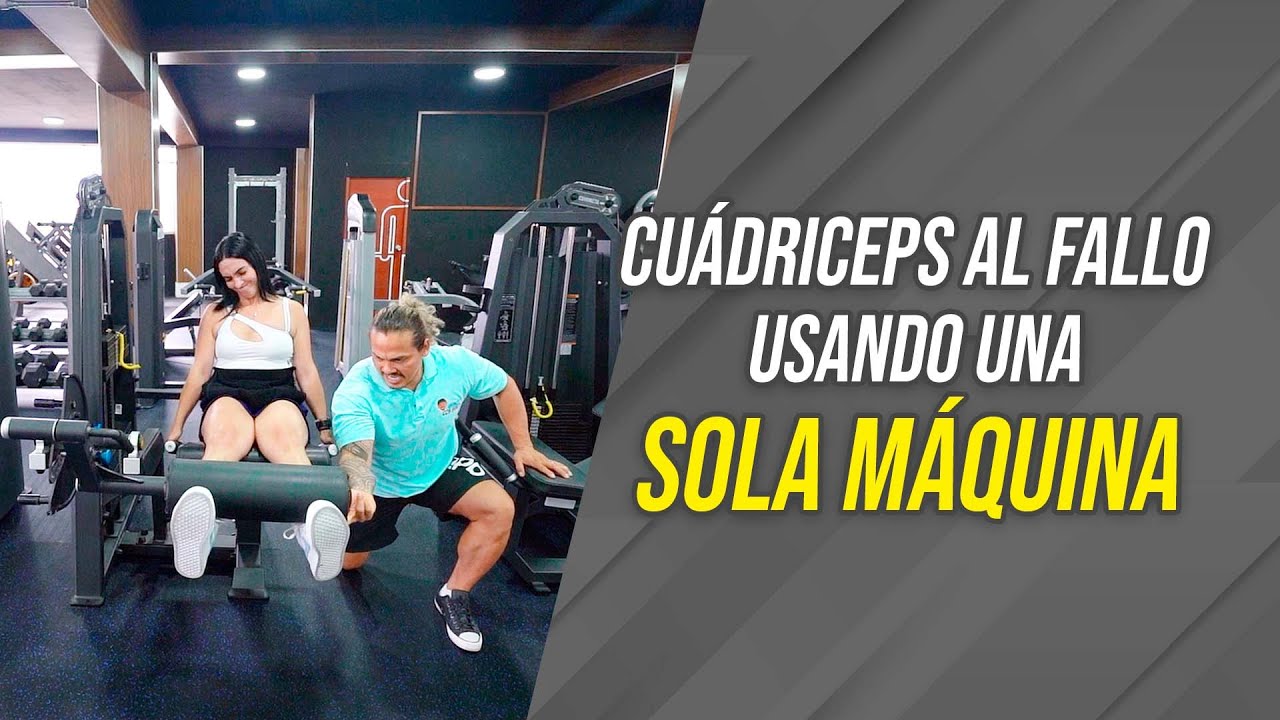 ENTRENA CUÁDRICEPS AL FALLO USANDO UNA SOLA MÁQUINA | Frank Serapión.