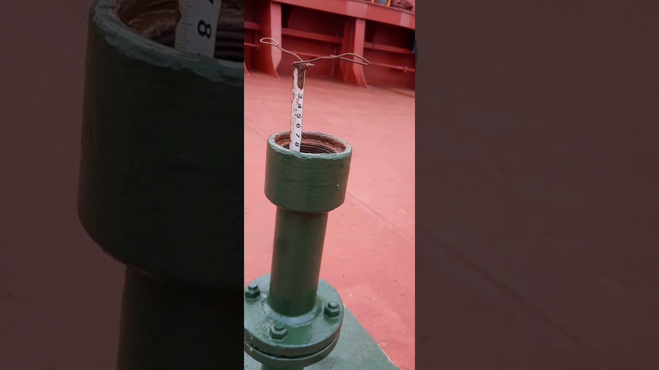 How to take ullage from water ballast tank.