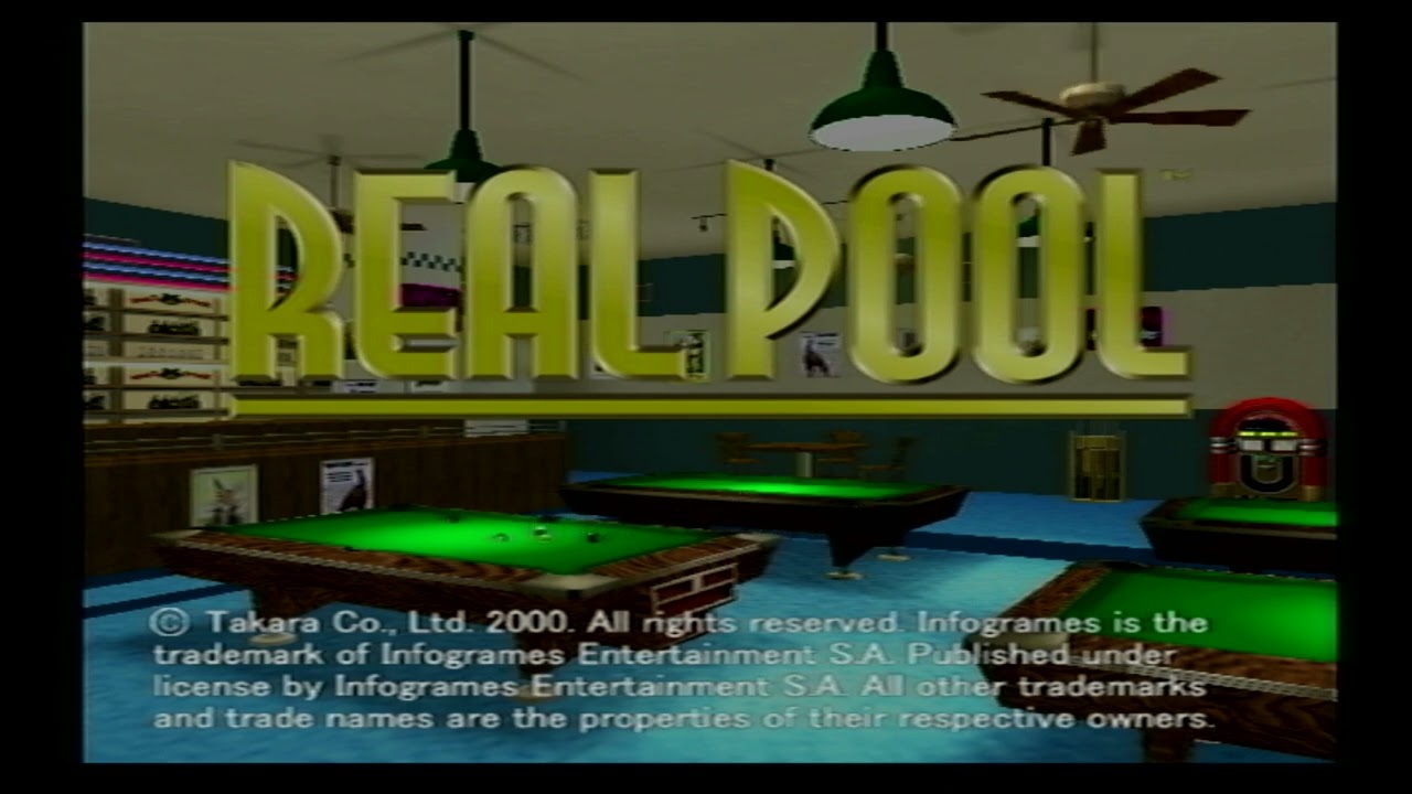 Real Pool Title Screen (PS2)