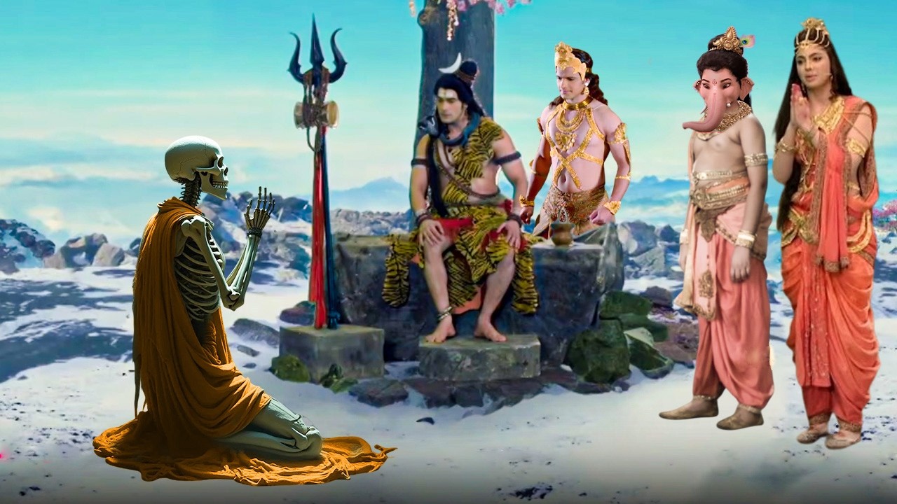 क्यों ये कंकाल ऋषि घुटने टेक मांग रहा है महादेव से माफ़ी  | Vighnaharta Ganesha