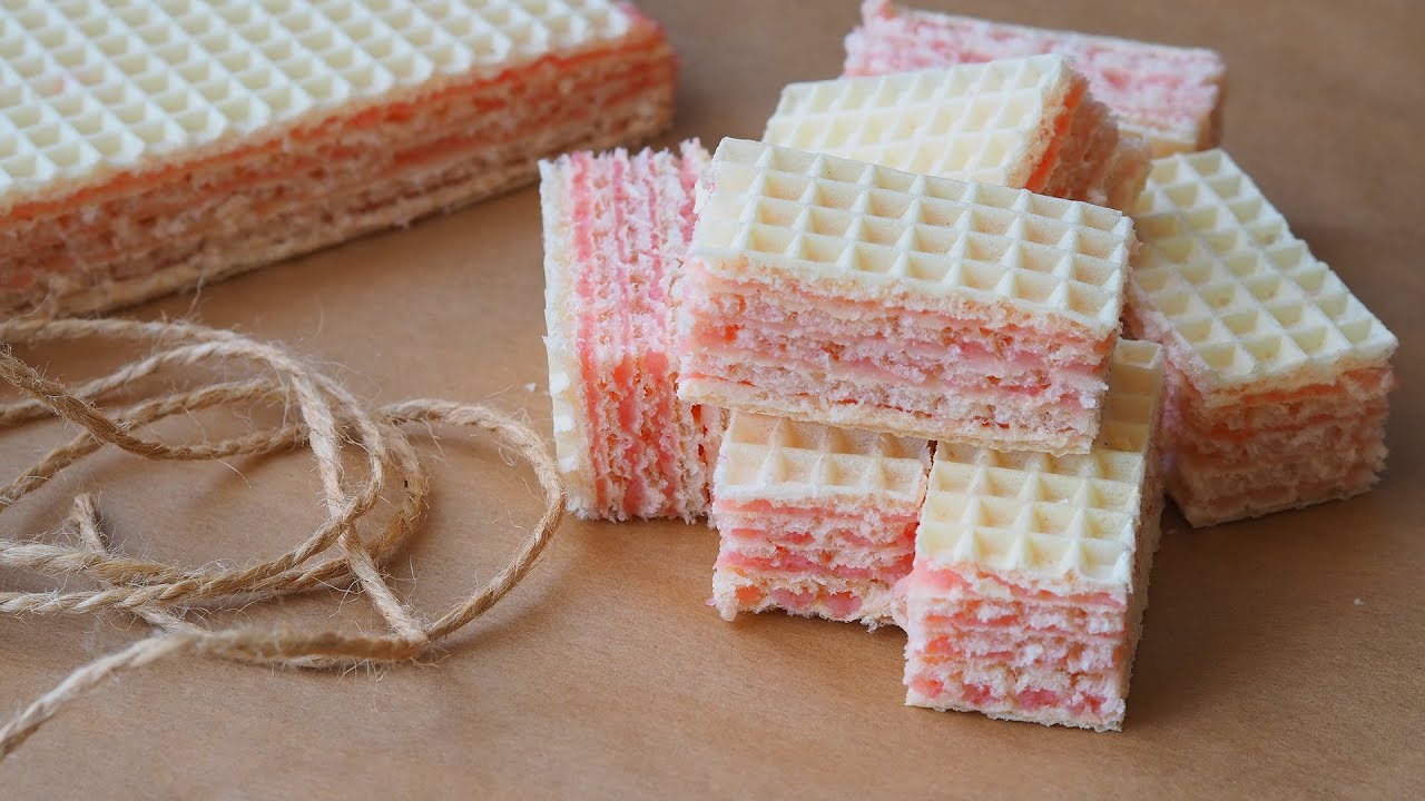 Вафли с желейной массой