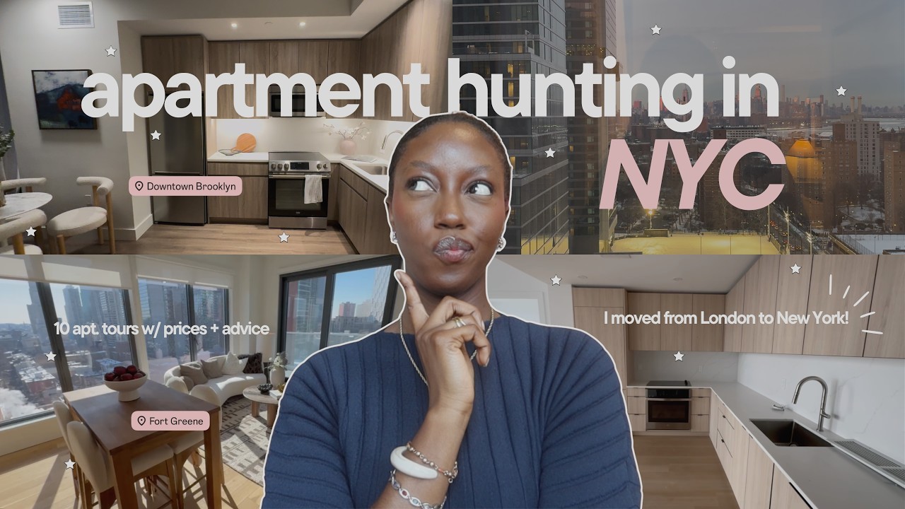 NYC APARTMENT HUNTING | 10 luxury apartment tours w/ prices & tips! *I moved from London to NYC*