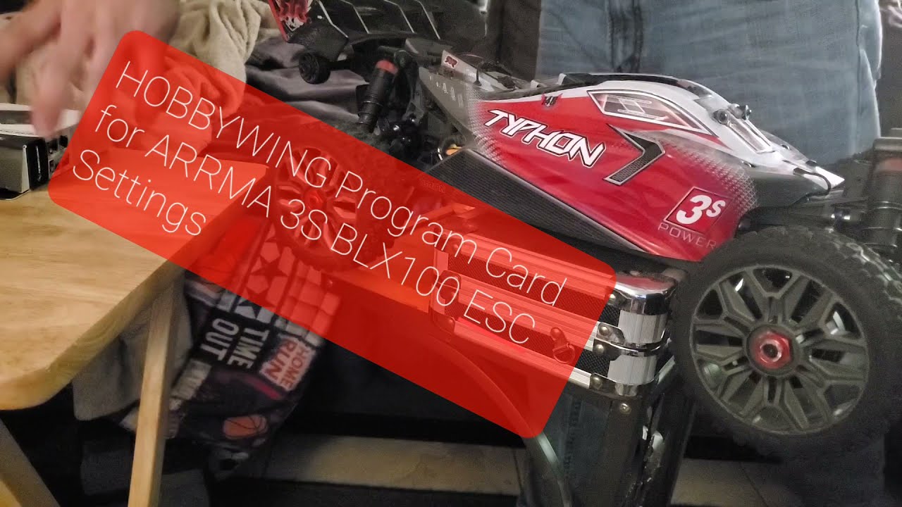 How to Program ARRMA BLX100, 3S with HOBBYWING Program Card