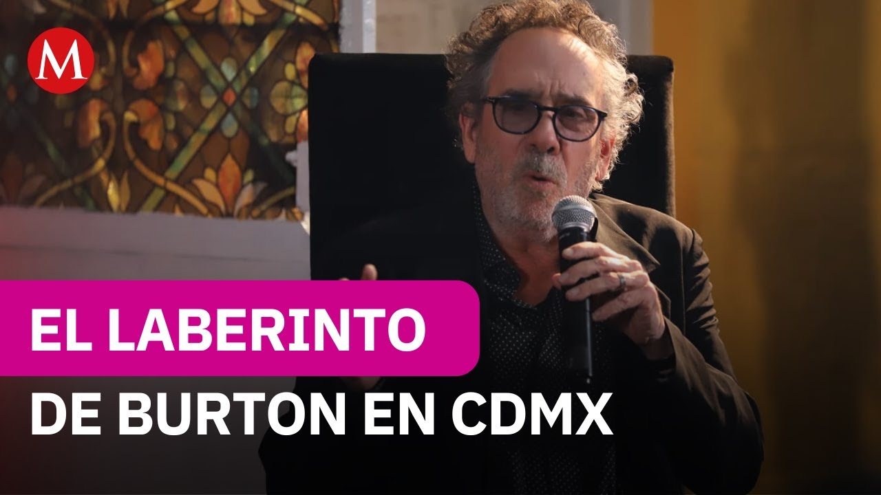 This is how Tim Burton inaugurated his Labyrinth in Mexico City.