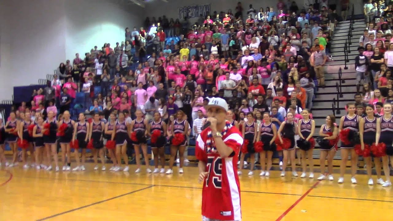 [K.O.S] The first Beatboxer in the pep rally at Lake Brantley High School (Part 1)