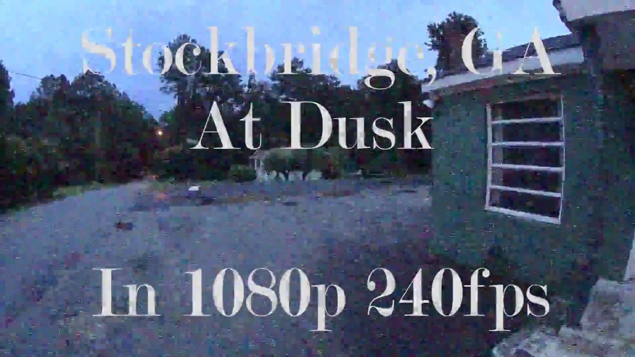 Stockbridge, GA | Town Area Dusk Ride Through | 1080p@240fps Render | Regular Speed