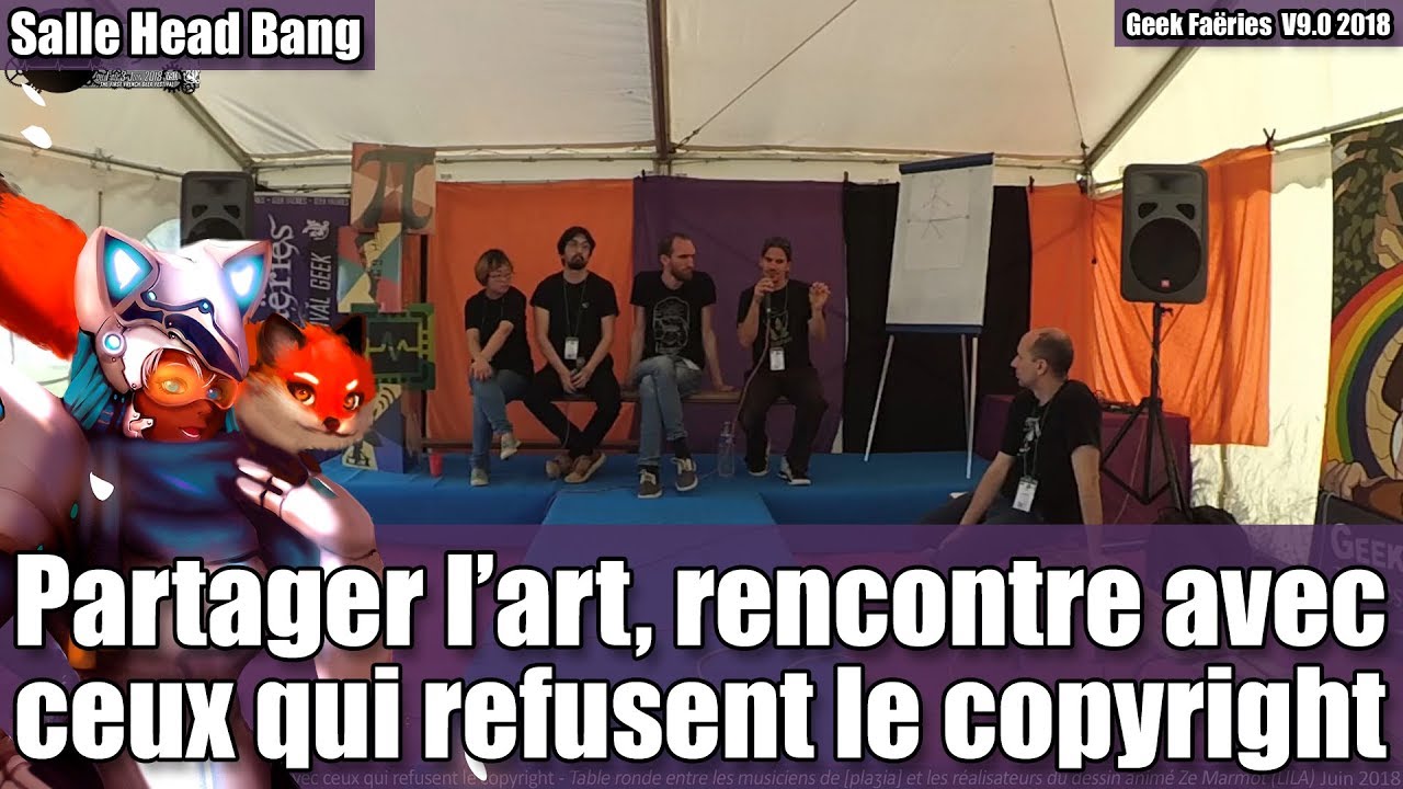 Partager l'art, rencontre avec ceux qui refusent le copyright - Geek Faëries 2018