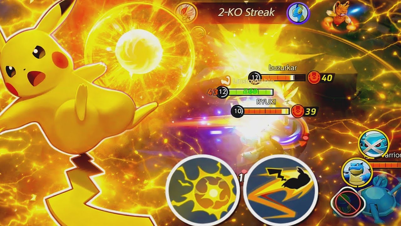 Pikachu Full Damage Build ⚡ || Pokemon Unite 