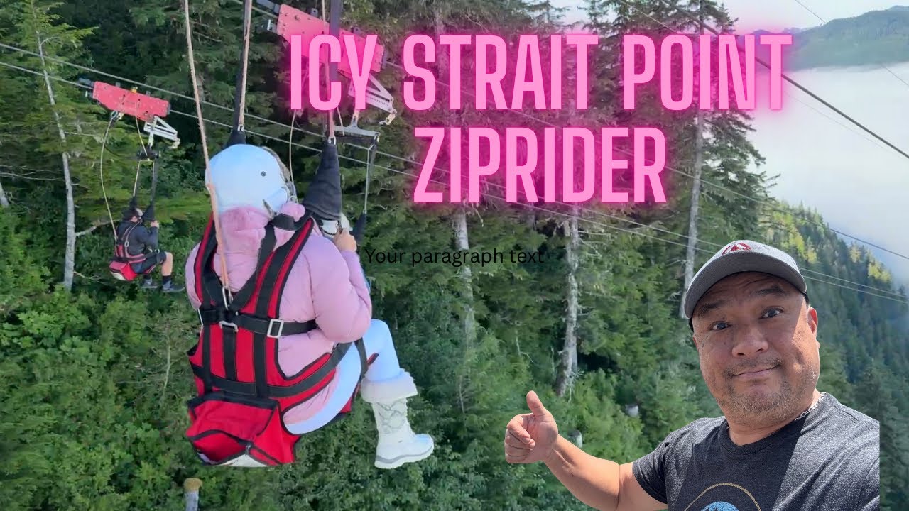 Worlds largest zipline Icy Strait Point Ziprider - tour