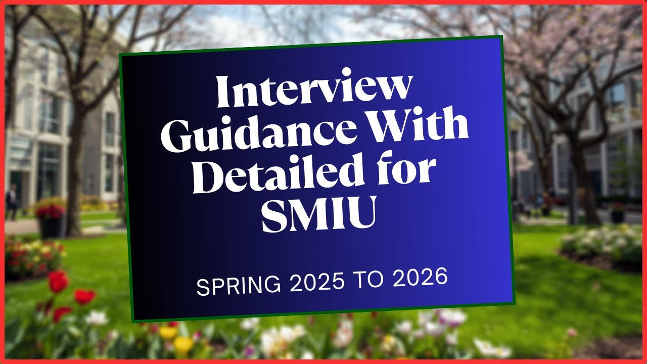 Interview Guidance With Detailed Explanation For SMI University || With Sir Salman Hassan .
