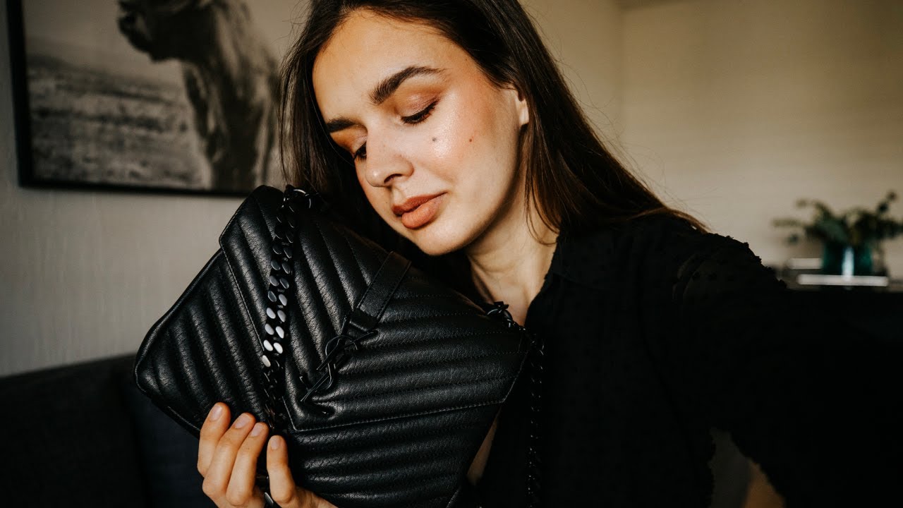 FOLLOW UP YSL Medium College Bag after 1 YEAR | Pros & Cons | Mariya Marinova