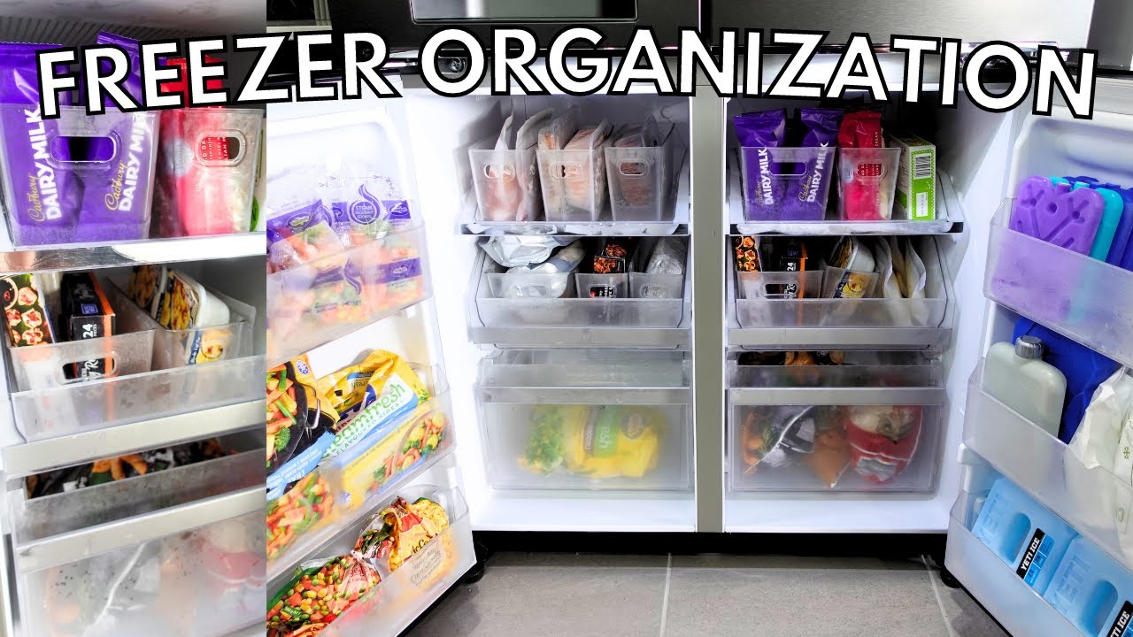 FREEZER ORGANIZATION | Satisfying freezer restock | Organizing tips