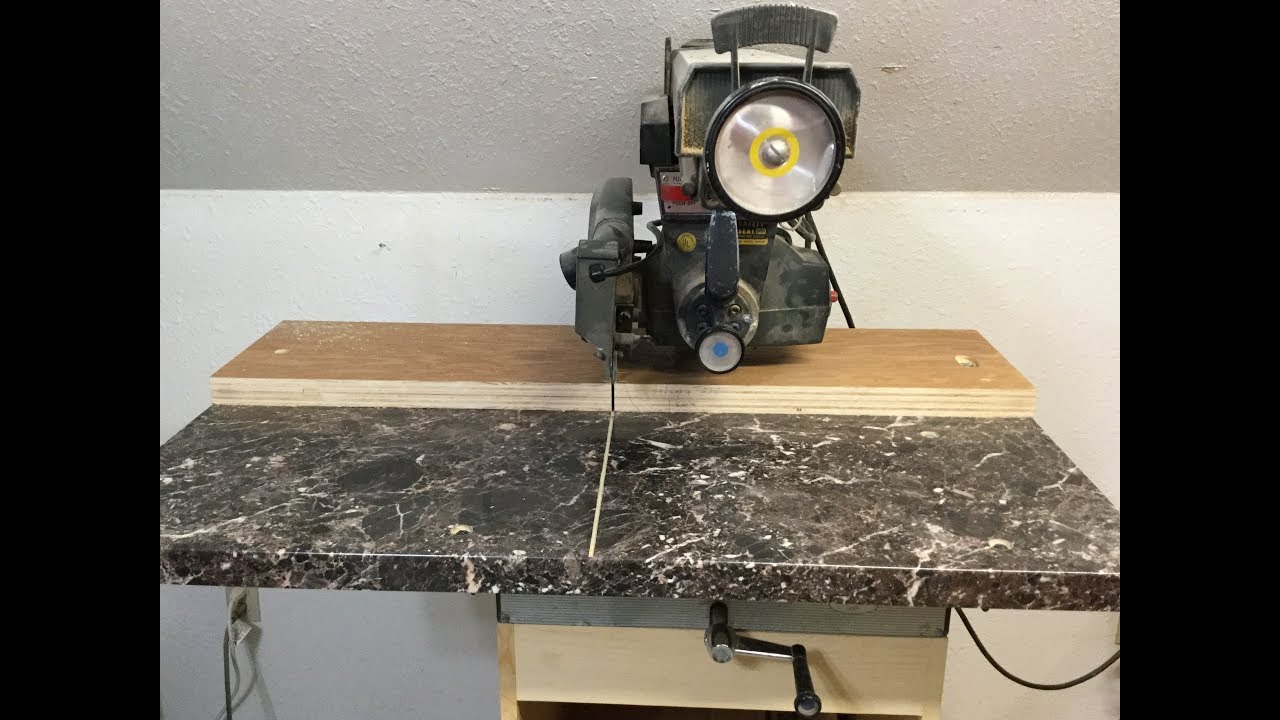 Radial Arm Saw Table from Counter Top Off Cuts - 23