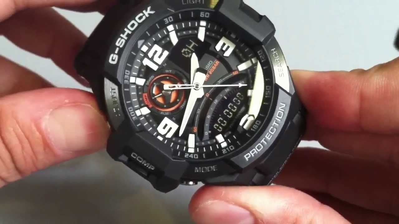 Casio G-Shock G-Aviation Compass Aviator Watch Ga1000-1a
