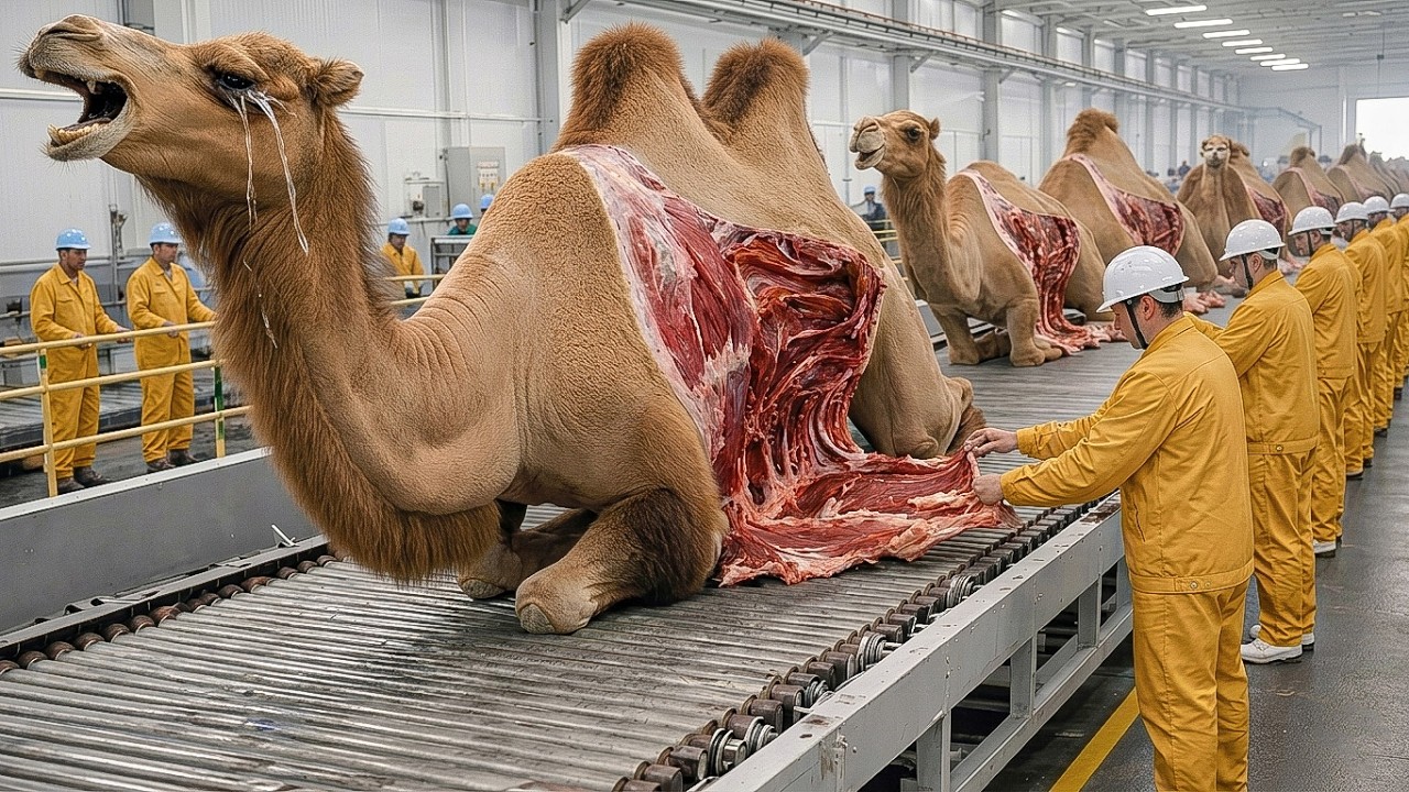 Inside the Largest Camel Factory: Turning Raw Camel into World-Class Mandi!