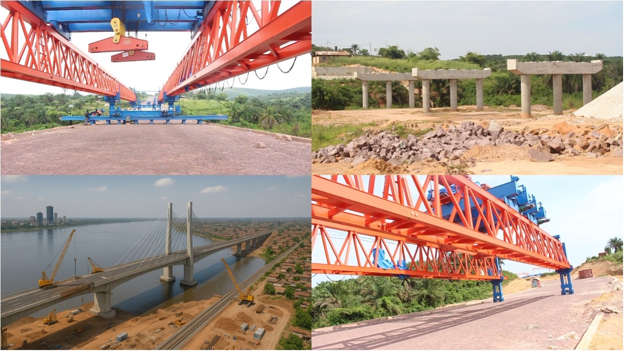 CONSTRUCTION  2eme PONT  MODERNE liaison KONGO - CENTRAL / MONT NGA - FULA Kinshasa