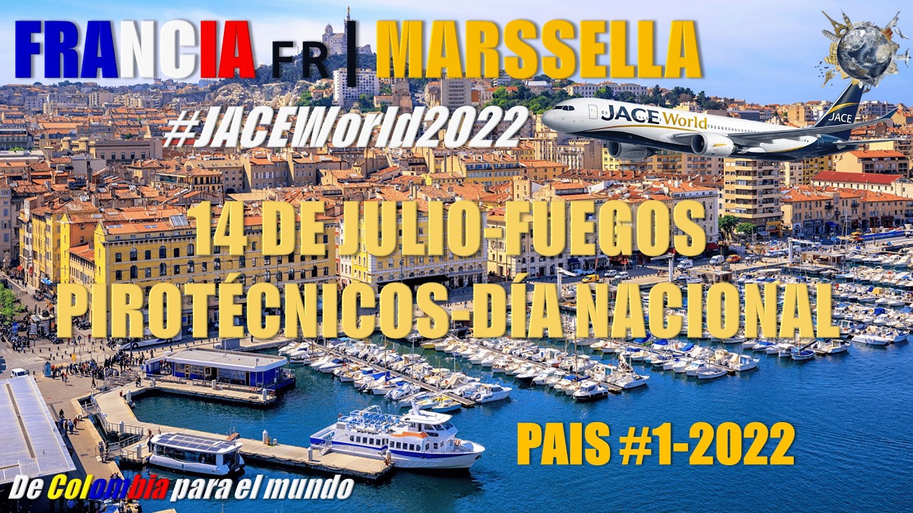 MARSSELLA, FRANCIA 🇫🇷 | 14 DE JULIO FUEGOS PIROTÉCNICOS DÍA NACIONAL
