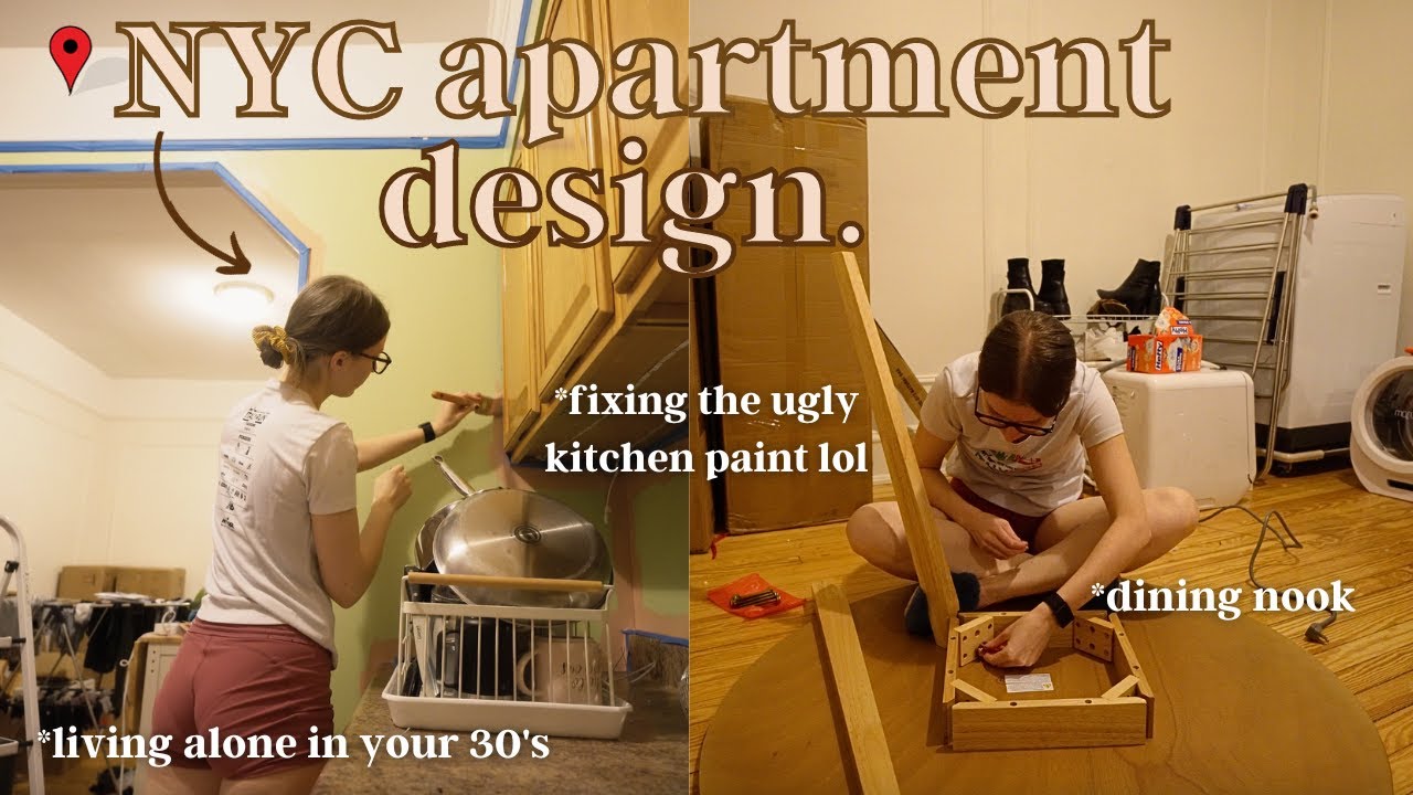 *RE-PAINTING* & Setting up my NYC apartment... it actually transforms. Ep. 6