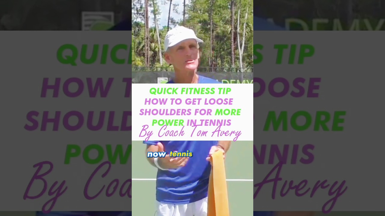 #shorts #shortsfeed Quick Fitness Tip - How To Get Loose Shoulders For More Power In Tennis