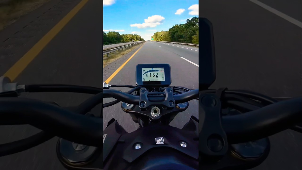 CB1000 HORNET Top Speed Attempt - Autobahn Highway