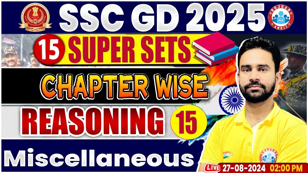 SSC GD 2025 | Miscellaneous Reasoning Class | SSC GD Reasoning Super Sets | By Rahul Sir