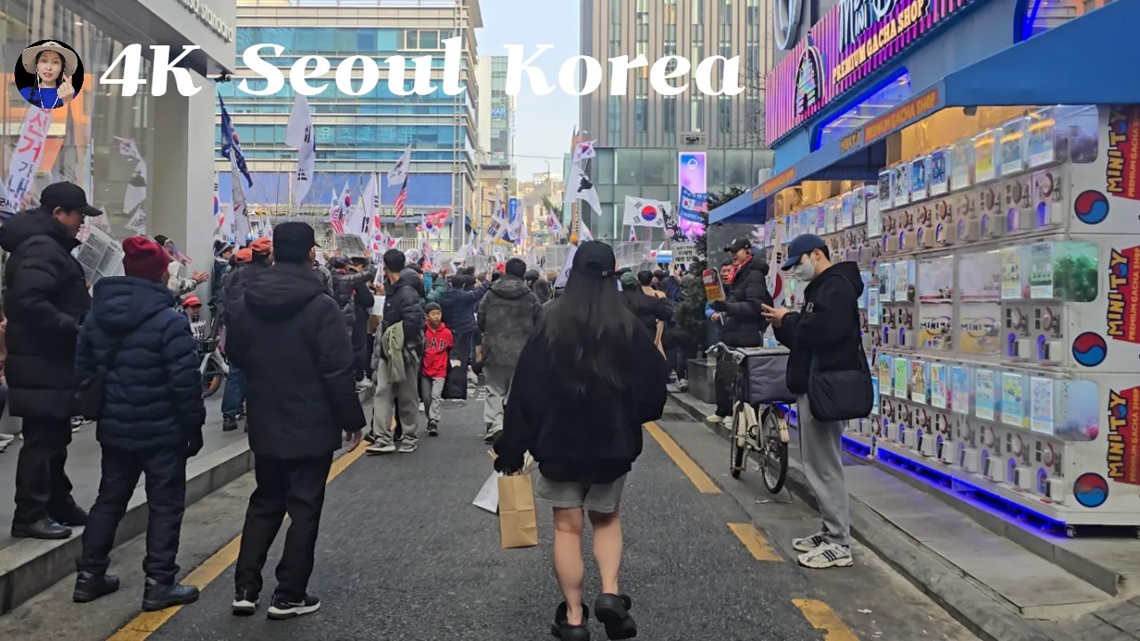 4K Walking Tour – Gangnam | Massive Saturday Crowd in Seoul, Korea