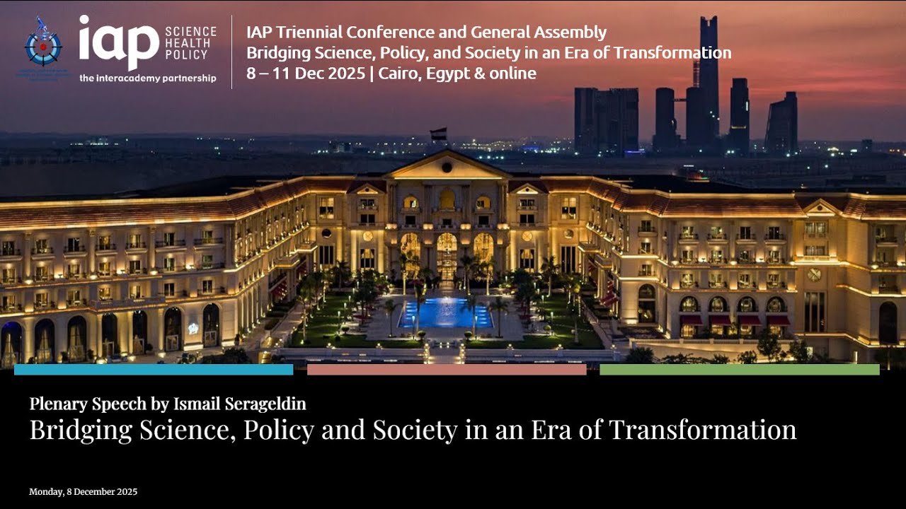 Plenary Speech: Bridging Science, Policy and Society in an Era of Transformation