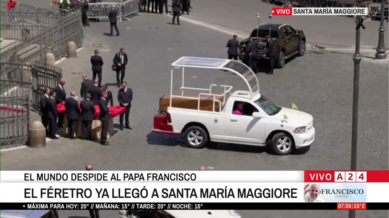 🇻🇦  LOS RESTOS DEL PAPA FRANCISCO LLEGARON A SANTA MARÍA LA MAYOR