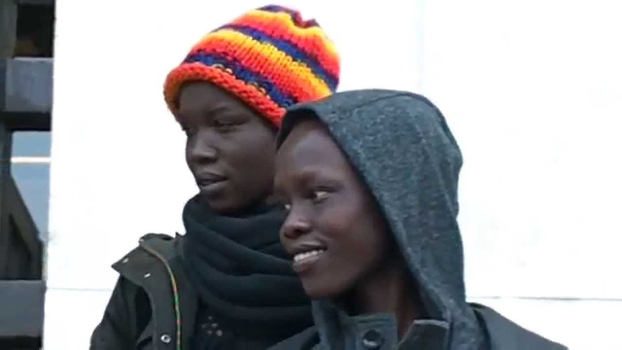 Grace BOL & Nykhor PAUL @ Paris Fashion Week March 2014 show Haider Ackermann