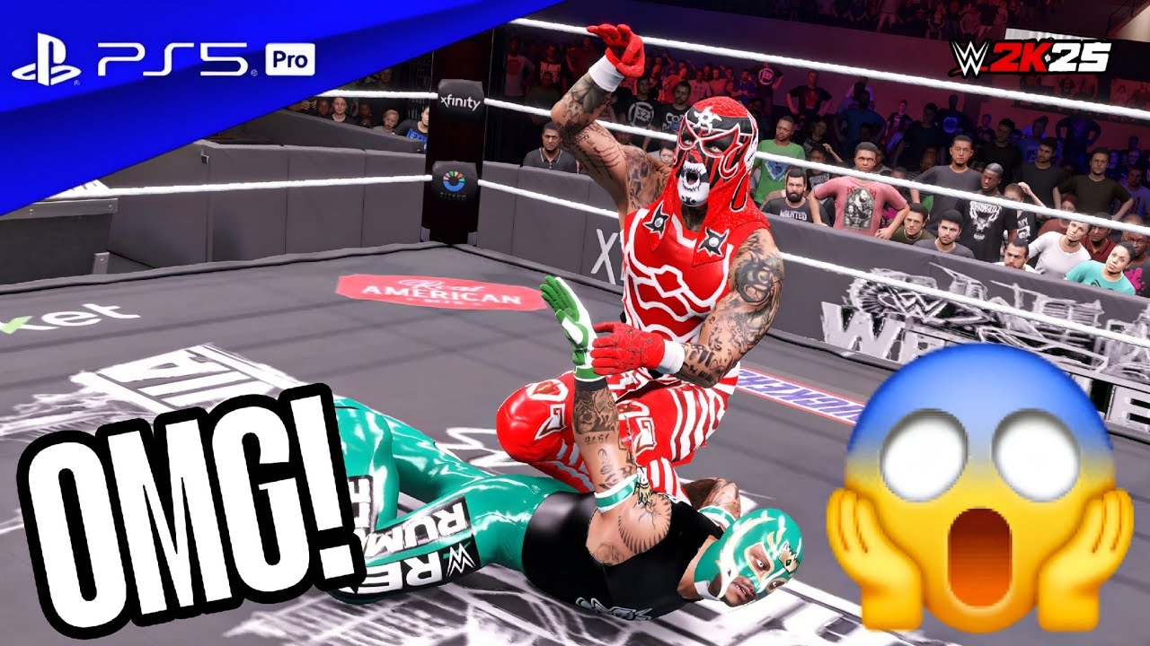 WWE 2K25 - Penta vs. Rey Mysterio - Luchador Clash Match at WrestleMania 42 | PS5 Pro [4K60 HDR ]