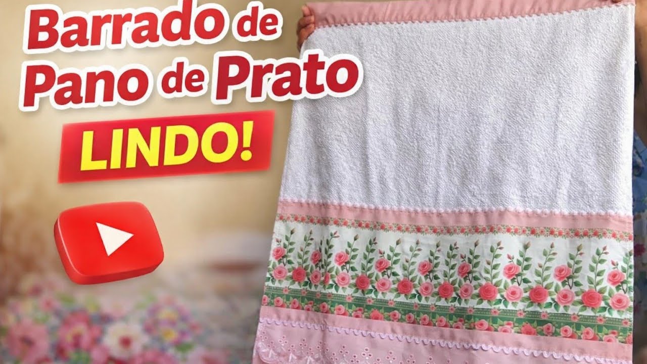 Pano de prato barrado