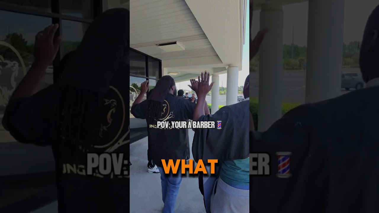 Police arrested Customers at Barbershop