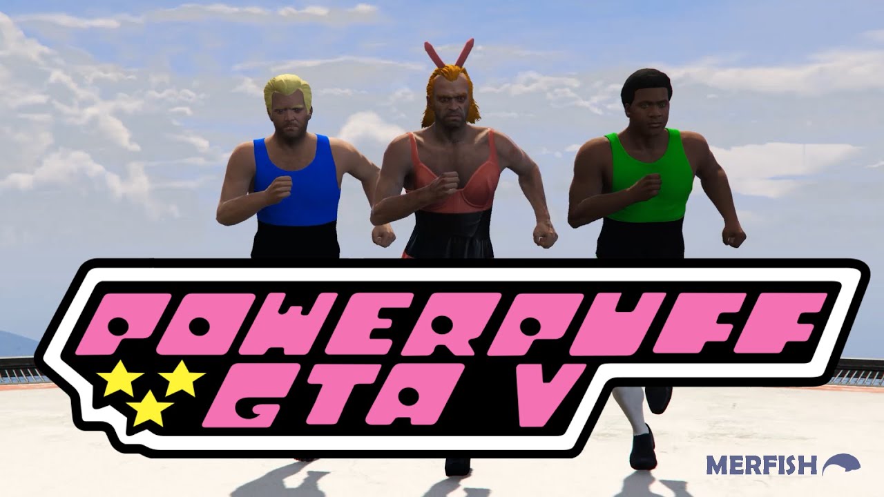 The Powerpuff Girls recreated in GTA V