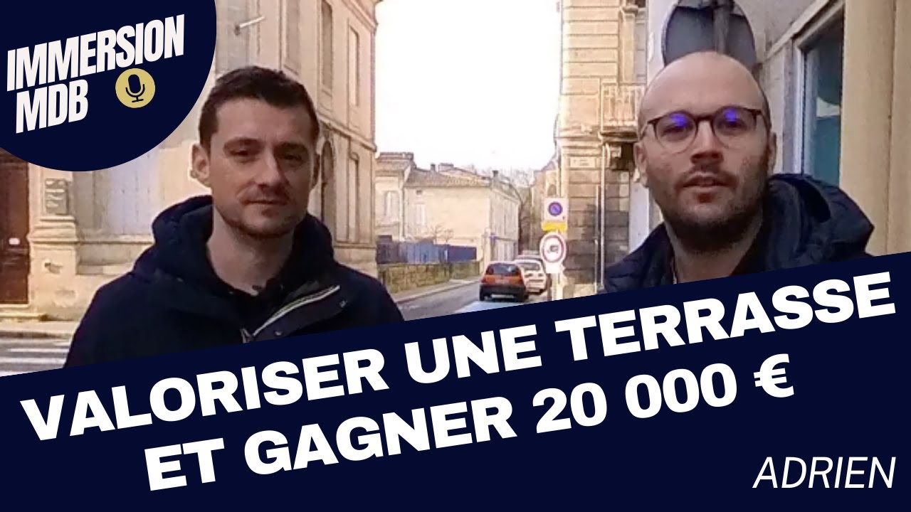 Rénovation d’une petite surface avec terrasse à Libourne