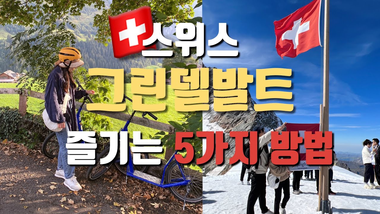 스위스 그린델발트를 즐기는 5가지 방법 알려드려요👍 (피르스트, 융프라우, 핑슈텍)