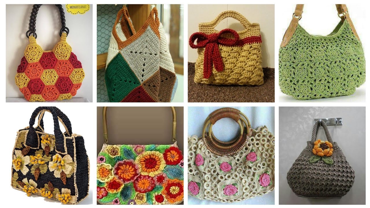 300+attractive Top crochet hand bags Designs ideas for everyone
