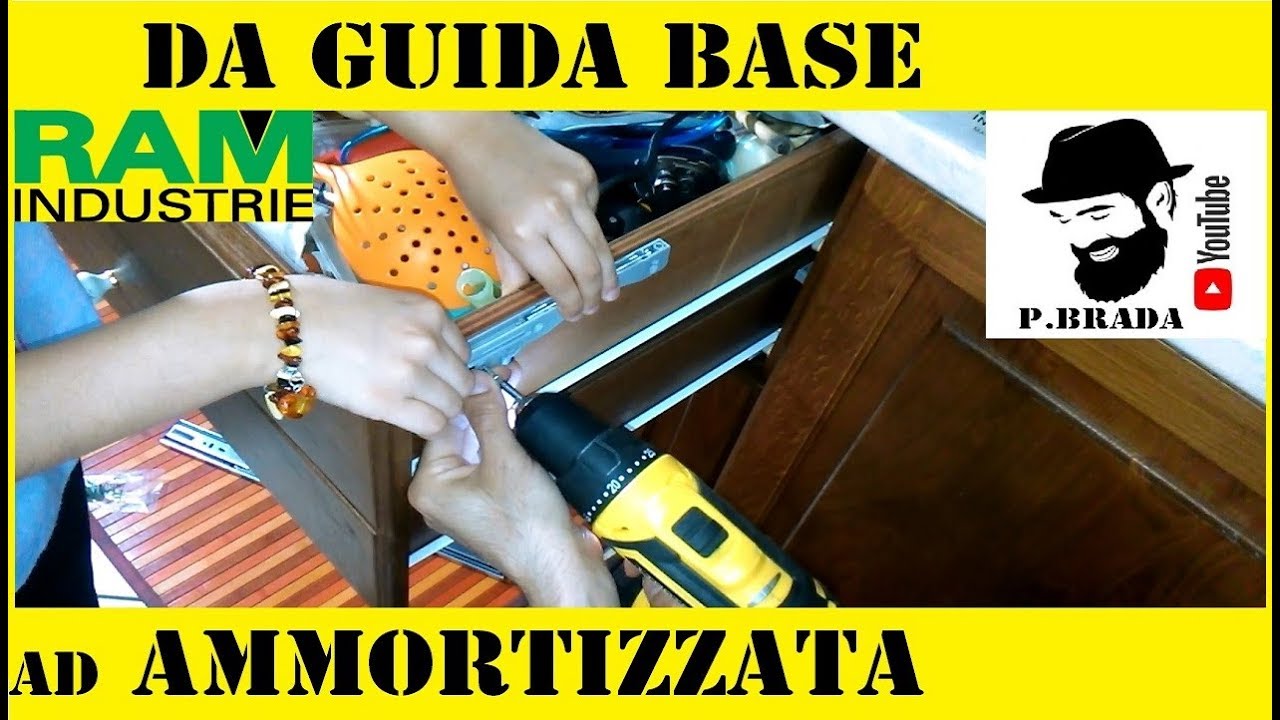 Come trasformare una guida per cassetti normale in una ammortizzata con Ram Industrie