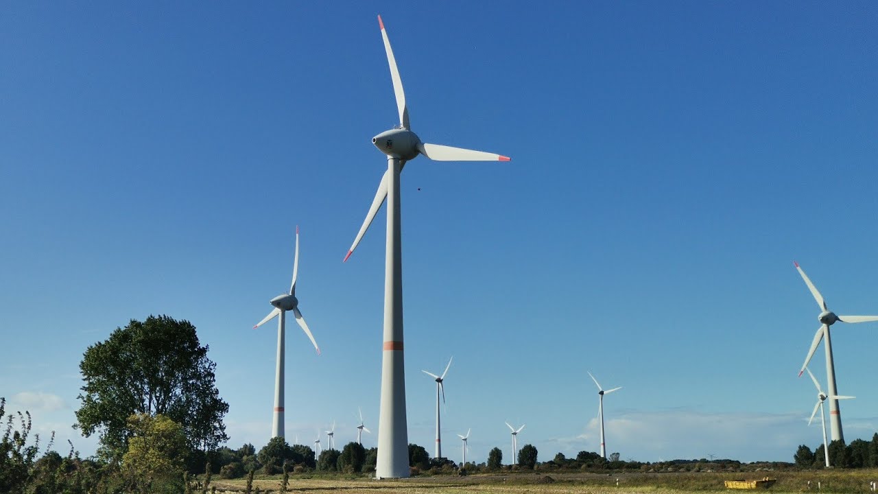 Ostfriesland-Tour Final Part(Windpark Wybelsumer Polder mit Enercon Windkraftanlagen)