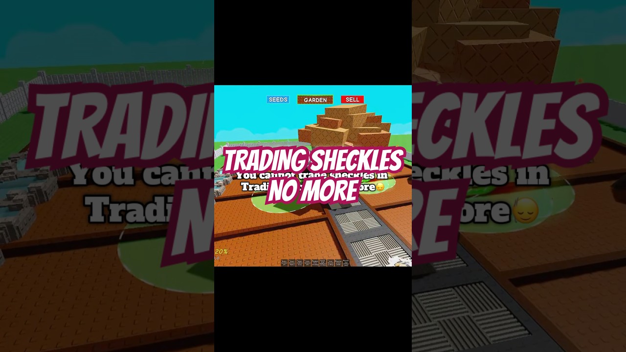 You cannot TRADE SHECKLES using Trading ticket anymore⚠️ #growagarden #roblox #gag