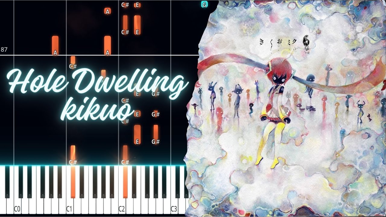 Hole Dwelling | kikuo BEST PIANO TUTORIAL SHEET + MIDI IN THE DESCRIPTION #vocaloid